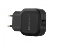 Qoltec Ładowarka Sieciowa 2 x USB 2.4A 12W - 385362 - zdjęcie 1